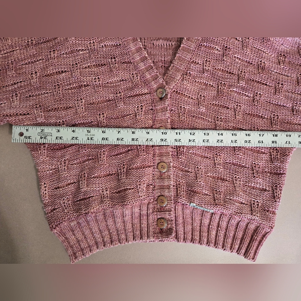 Sigi Scheiber Short Cropped Length Cotton Cardigan - Picture 8 of 11
